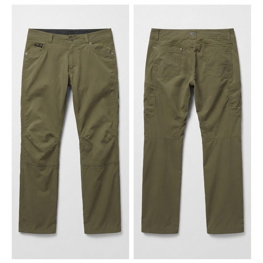 KUHL Rydr Olive Green Outdoor Hiking Workwear Pants 42x32 Gorpcore Activewear